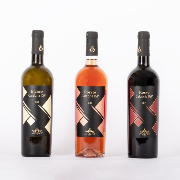 Tris vini Calabria IGP - rosso, bianco, rosè